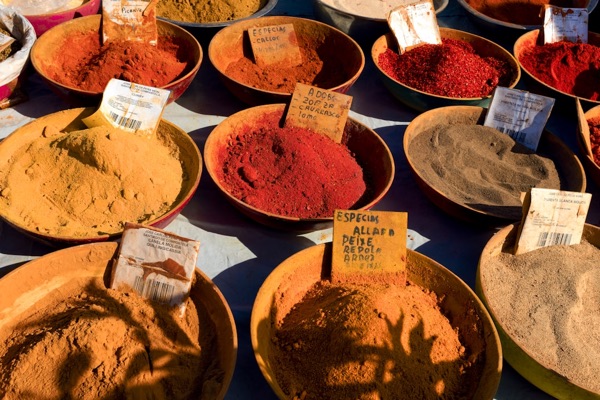 Spices at an Indian market